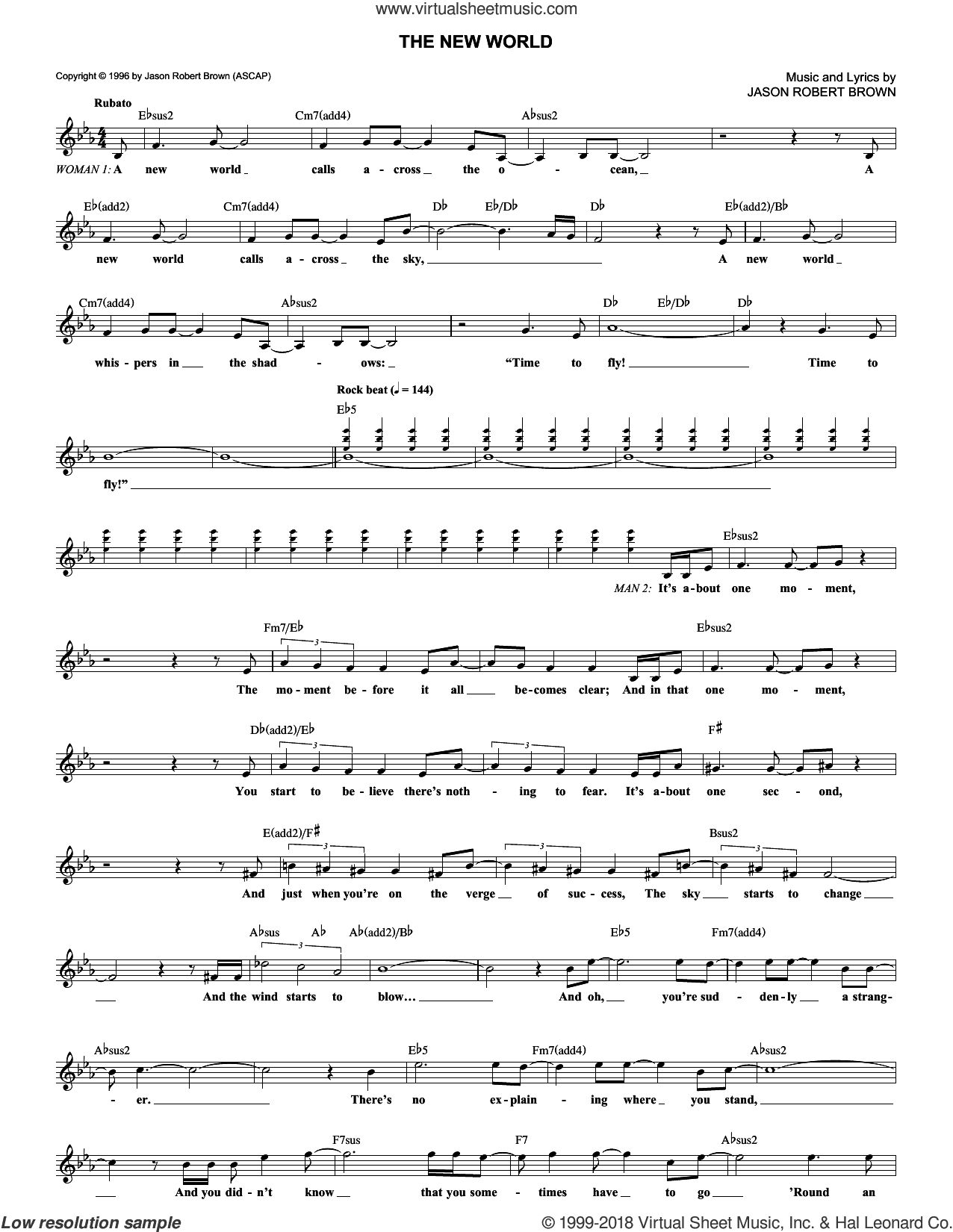 The New World (from Songs for a New World)