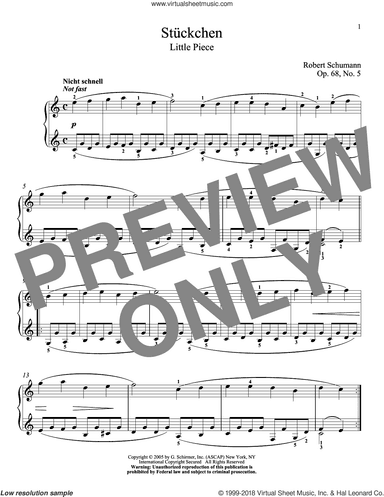 Little Piece, Op. 68, No. 5