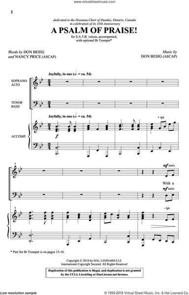 A Psalm Of Praise!