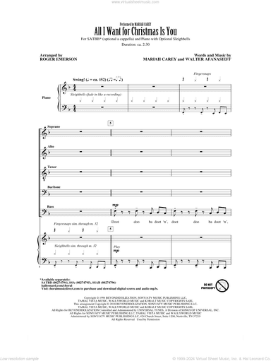 All I Want For Christmas Is You (arr. Roger Emerson)