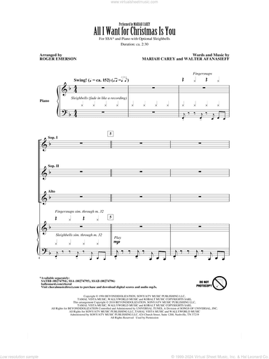 All I Want For Christmas Is You (arr. Roger Emerson)