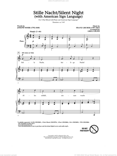Stille Nacht/Silent Night (With American Sign Language)
