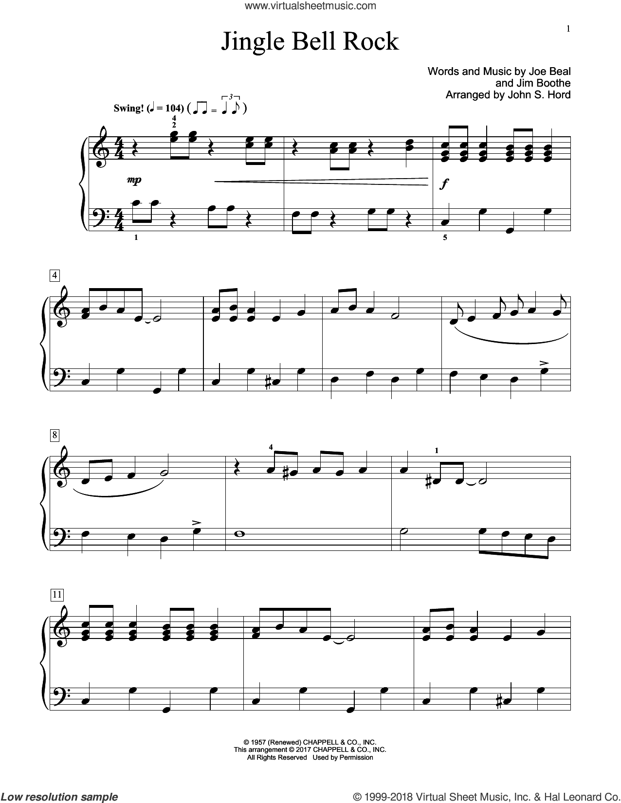 Jingle Bell Rock (arr. John S. Hord)
