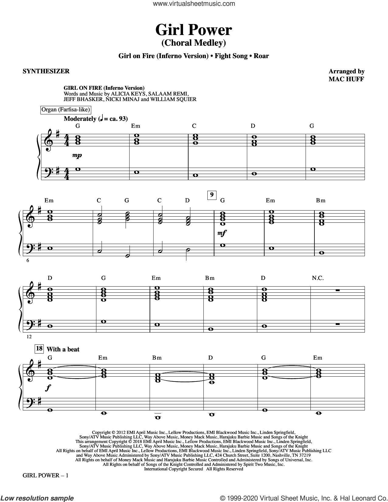 Girl Power (Choral Medley) (complete set of parts)