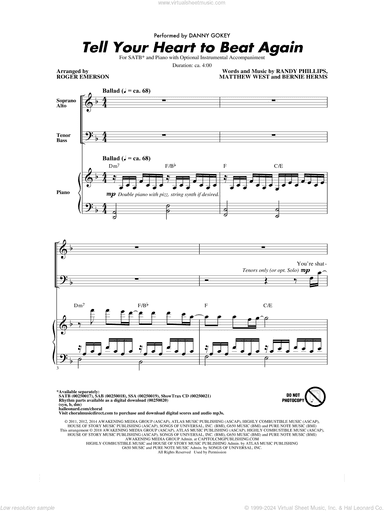 Tell Your Heart To Beat Again (arr. Roger Emerson)