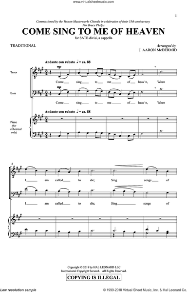Come Sing To Me Of Heaven