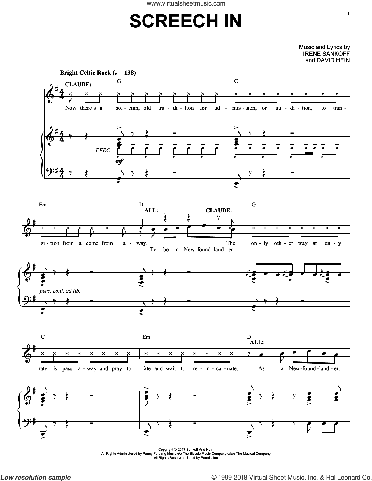 Screech In (from Come from Away)
