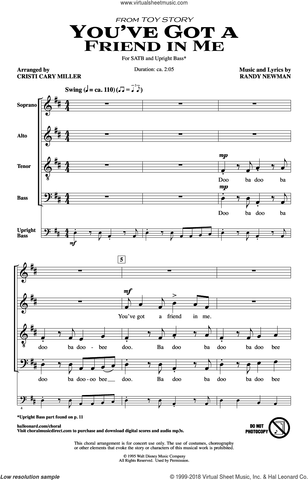You've Got A Friend In Me (from Toy Story) (arr. Cristi Cary Miller)