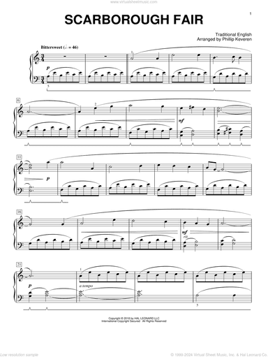 Scarborough Fair [Classical version] (arr. Phillip Keveren)
