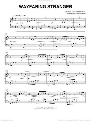 Wayfaring Stranger [Classical version] (arr. Phillip Keveren)