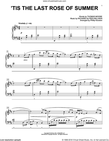 'Tis The Last Rose Of Summer [Classical version] (arr. Phillip Keveren)