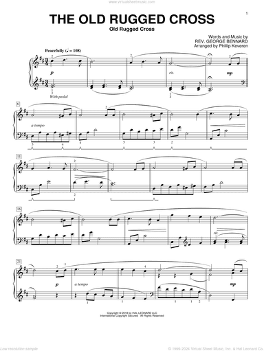 The Old Rugged Cross [Classical version] (arr. Phillip Keveren)