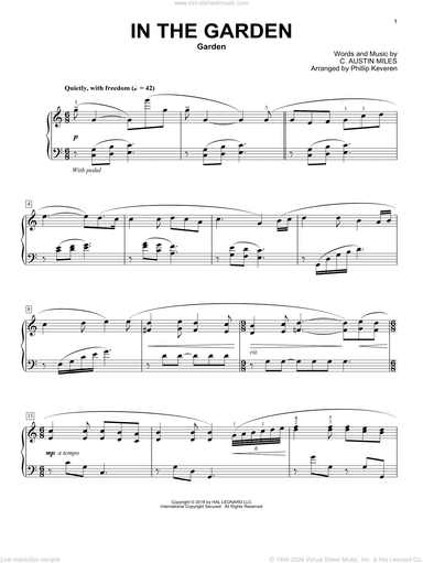 In The Garden [Classical version] (arr. Phillip Keveren)
