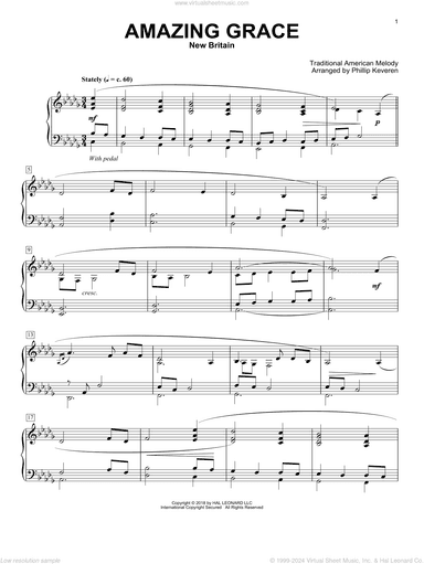 Amazing Grace [Classical version] (arr. Phillip Keveren)