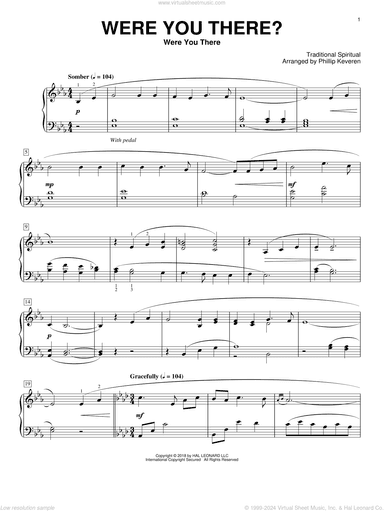 Were You There? [Classical version] (arr. Phillip Keveren)