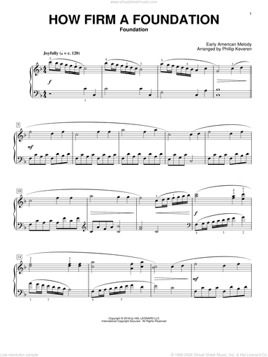 How Firm a Foundation [Classical version] (arr. Phillip Keveren)