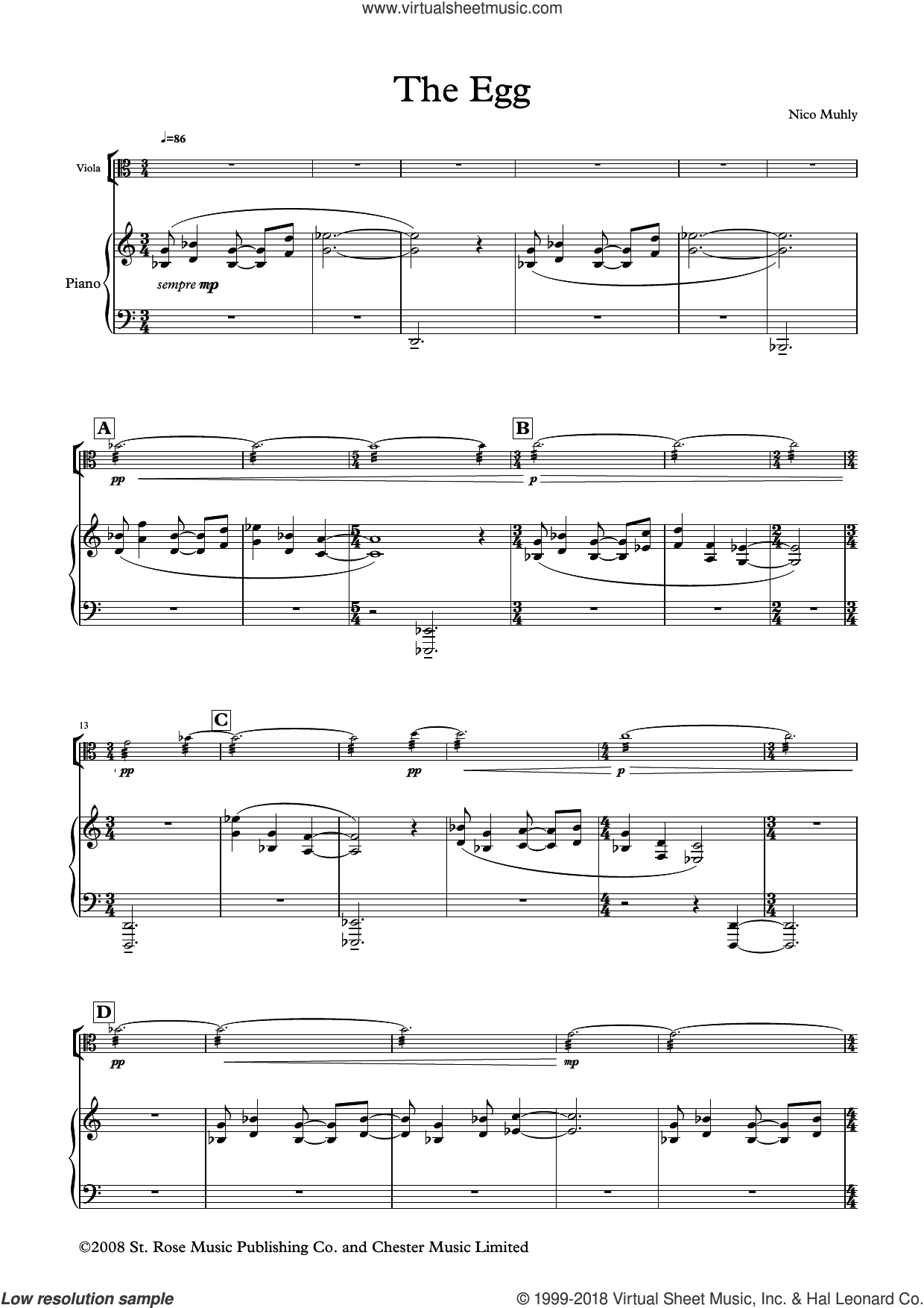 The Reader: Three Arrangements for Viola and Piano (score and parts)