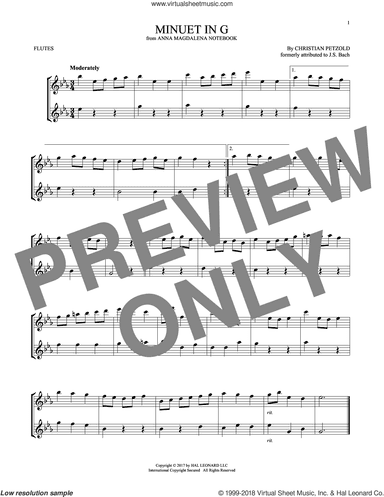 Minuet In G Major, BWV Anh. 114