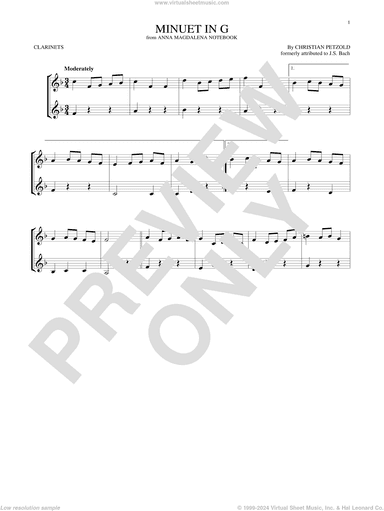 Minuet In G Major, BWV Anh. 114