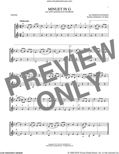 Minuet In G Major, BWV Anh. 114