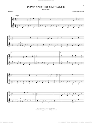 Pomp And Circumstance, March No. 1