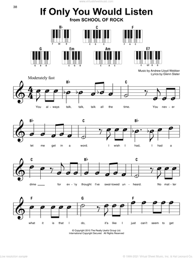 If Only You Would Listen (from School of Rock: The Musical)
