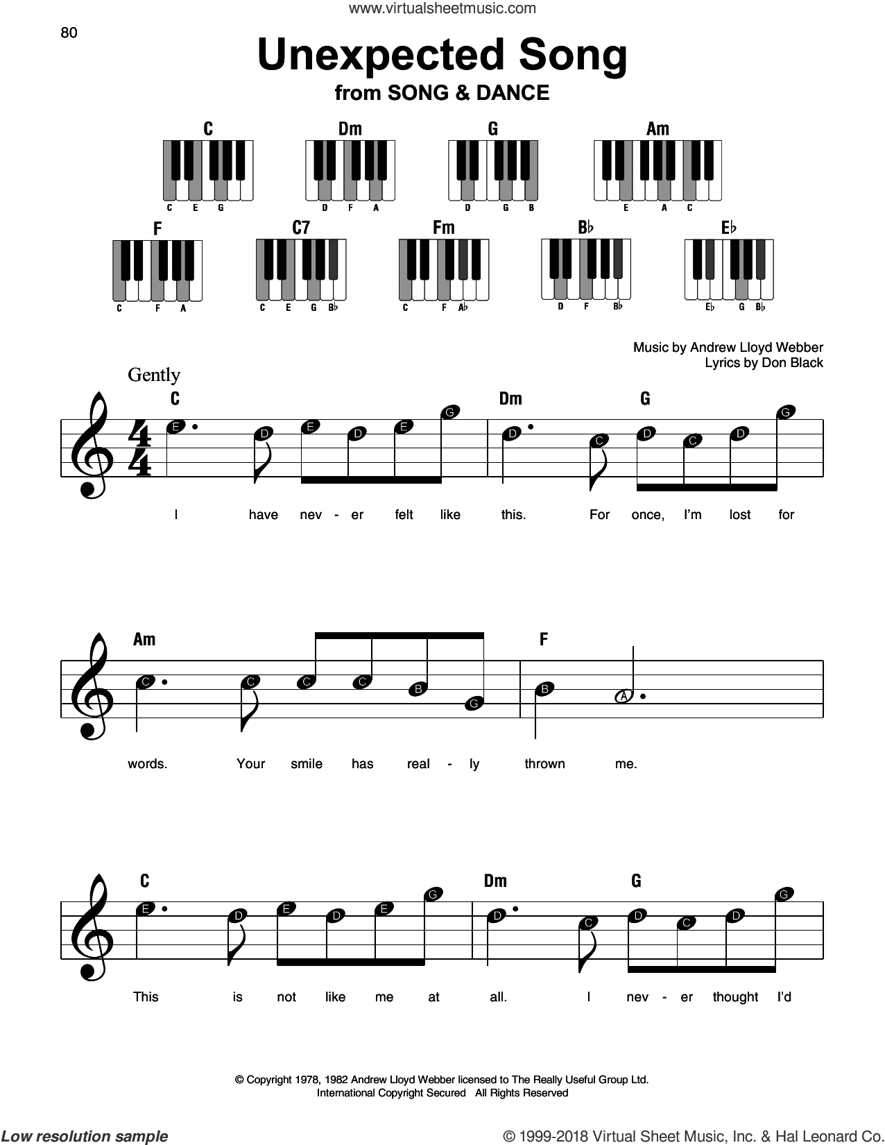 Unexpected Song (from Song and Dance)