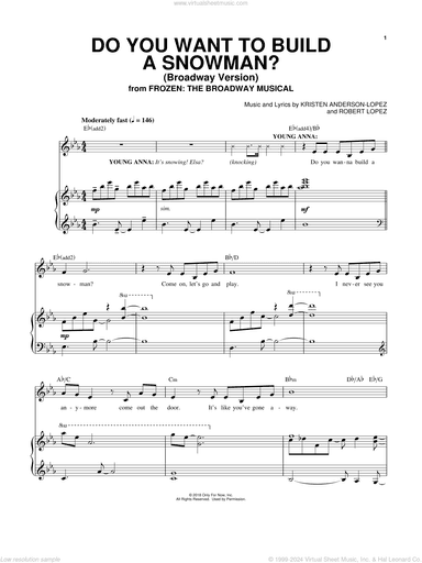 Do You Want To Build A Snowman? (from Frozen: The Broadway Musical)