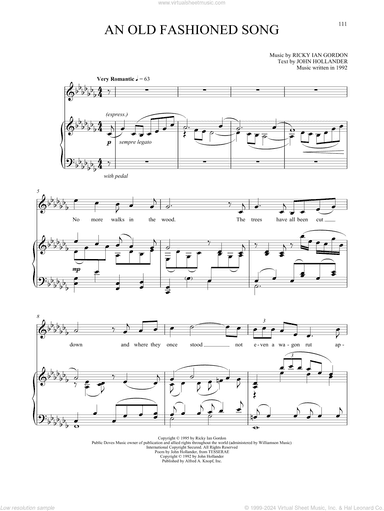 An Old Fashioned Song