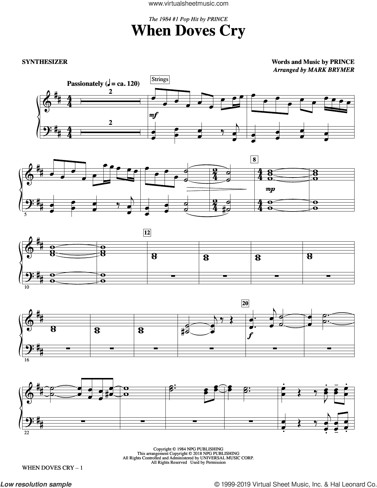 When Doves Cry (complete set of parts)