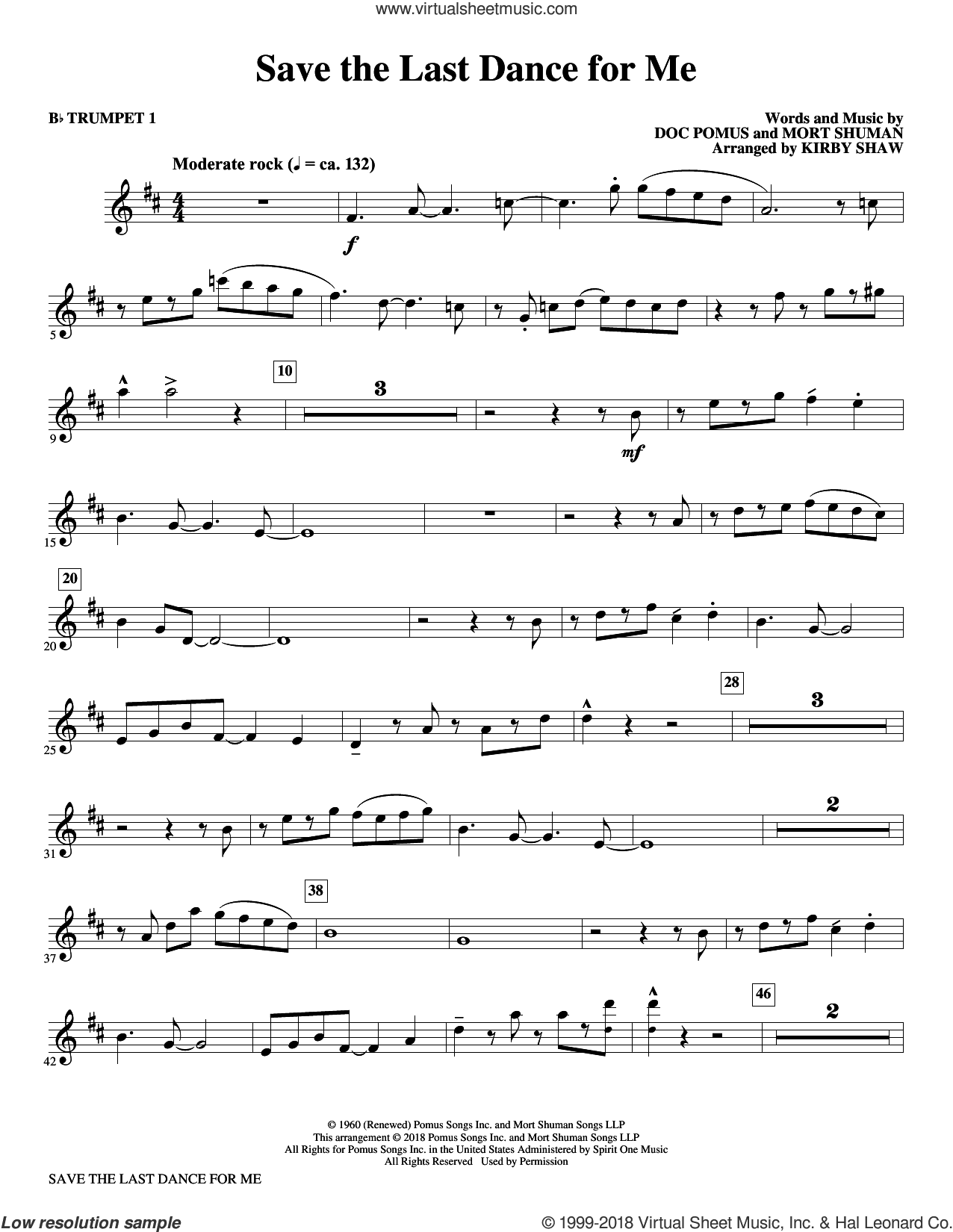 Save the Last Dance for Me (arr. Kirby Shaw)