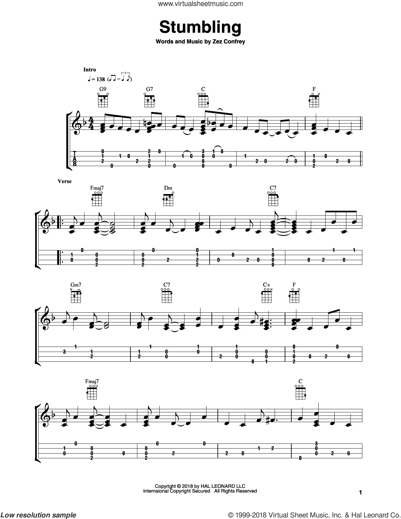 Stumbling (arr. Fred Sokolow)