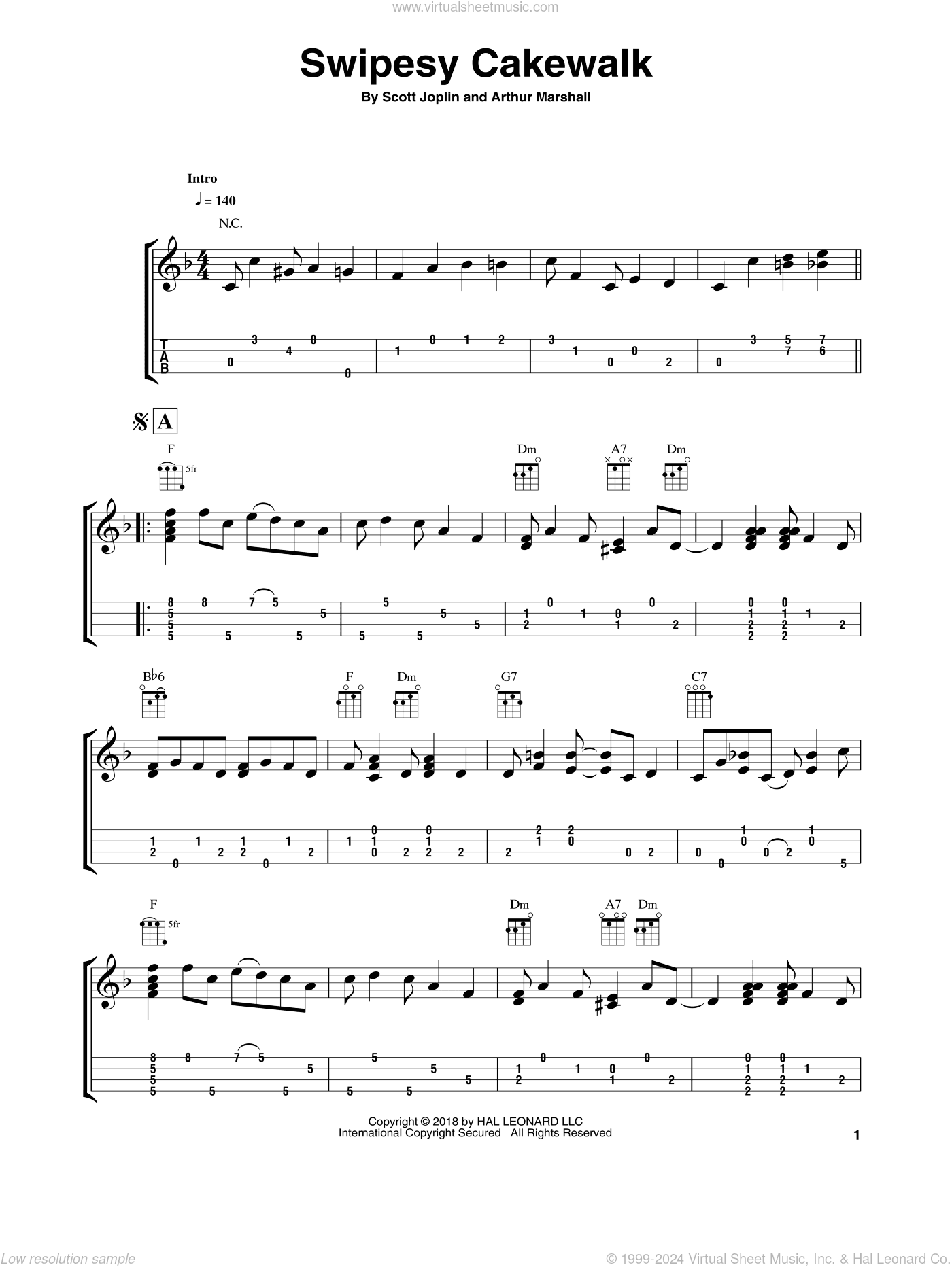 Swipesy Cakewalk (arr. Fred Sokolow)