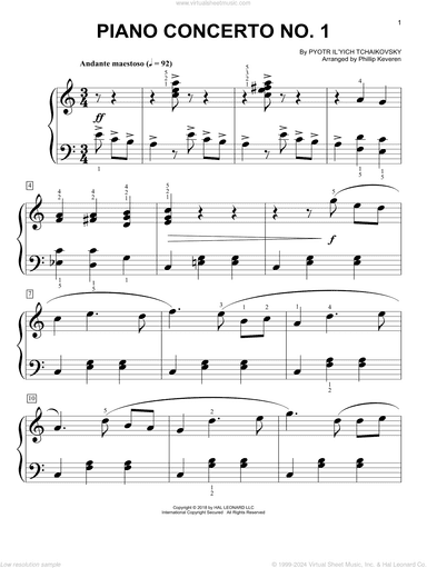 Piano Concerto No. 1 In B-Flat Major, Op. 23 (arr. Phillip Keveren)