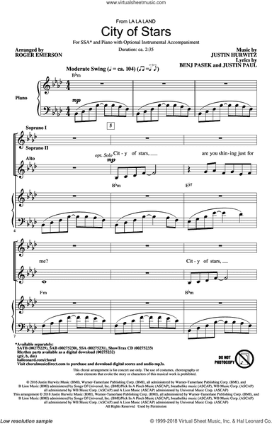 City Of Stars (arr. Roger Emerson)