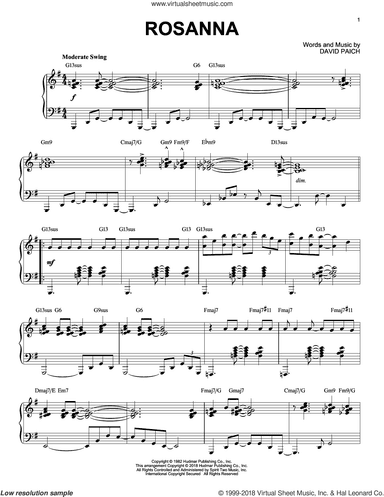 Rosanna [Jazz version]