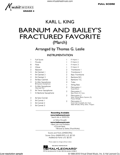 Barnum and Bailey's Fractured Favorite (COMPLETE)