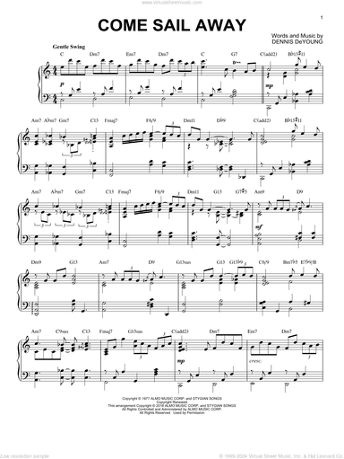 Come Sail Away [Jazz version]