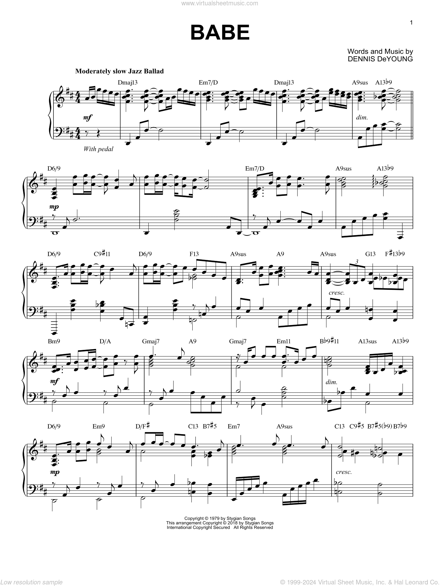 Babe [Jazz version]