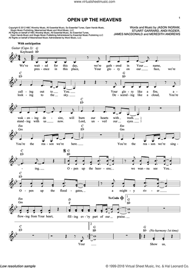 Open Up The Heavens