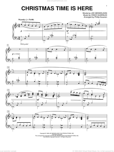 Christmas Time Is Here (arr. Phillip Keveren)