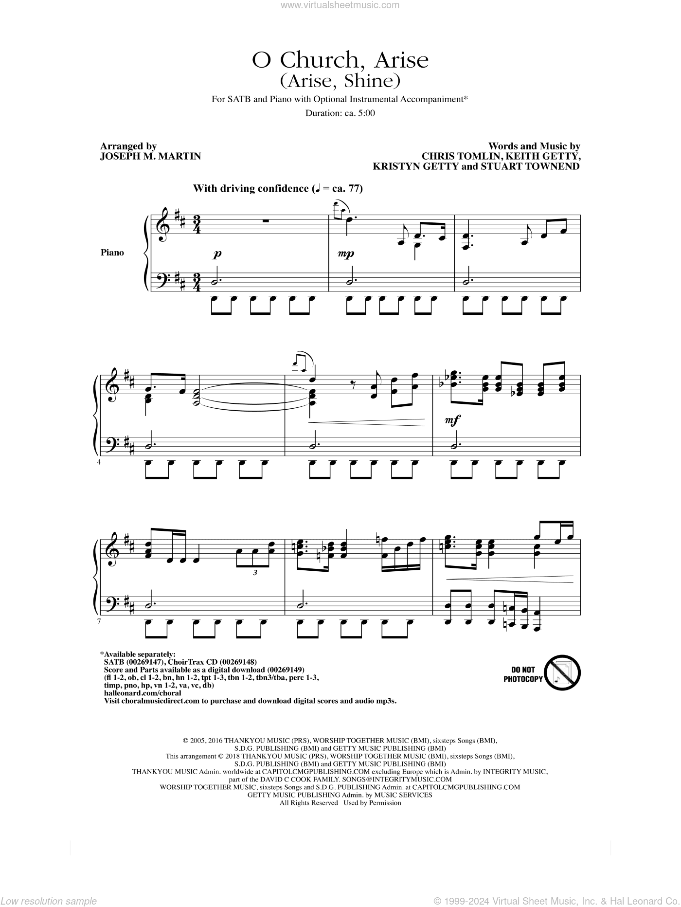O Church, Arise (Arise, Shine) (arr. Joseph M. Martin)