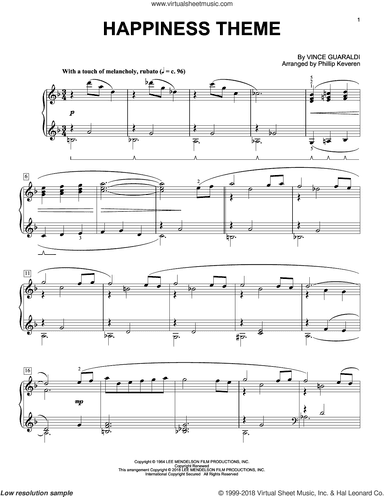 Happiness Theme (arr. Phillip Keveren), (intermediate)