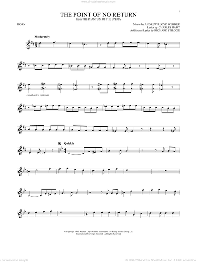 The Point Of No Return (from The Phantom Of The Opera)