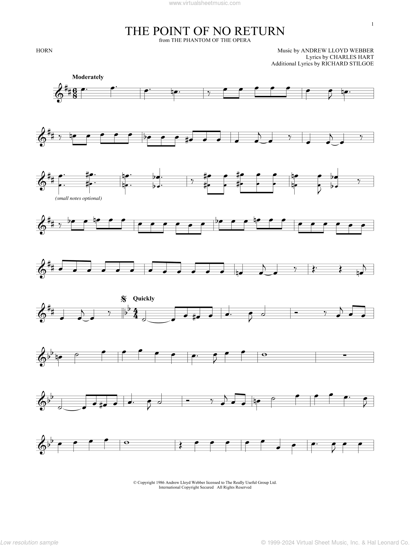The Point Of No Return (from The Phantom Of The Opera)