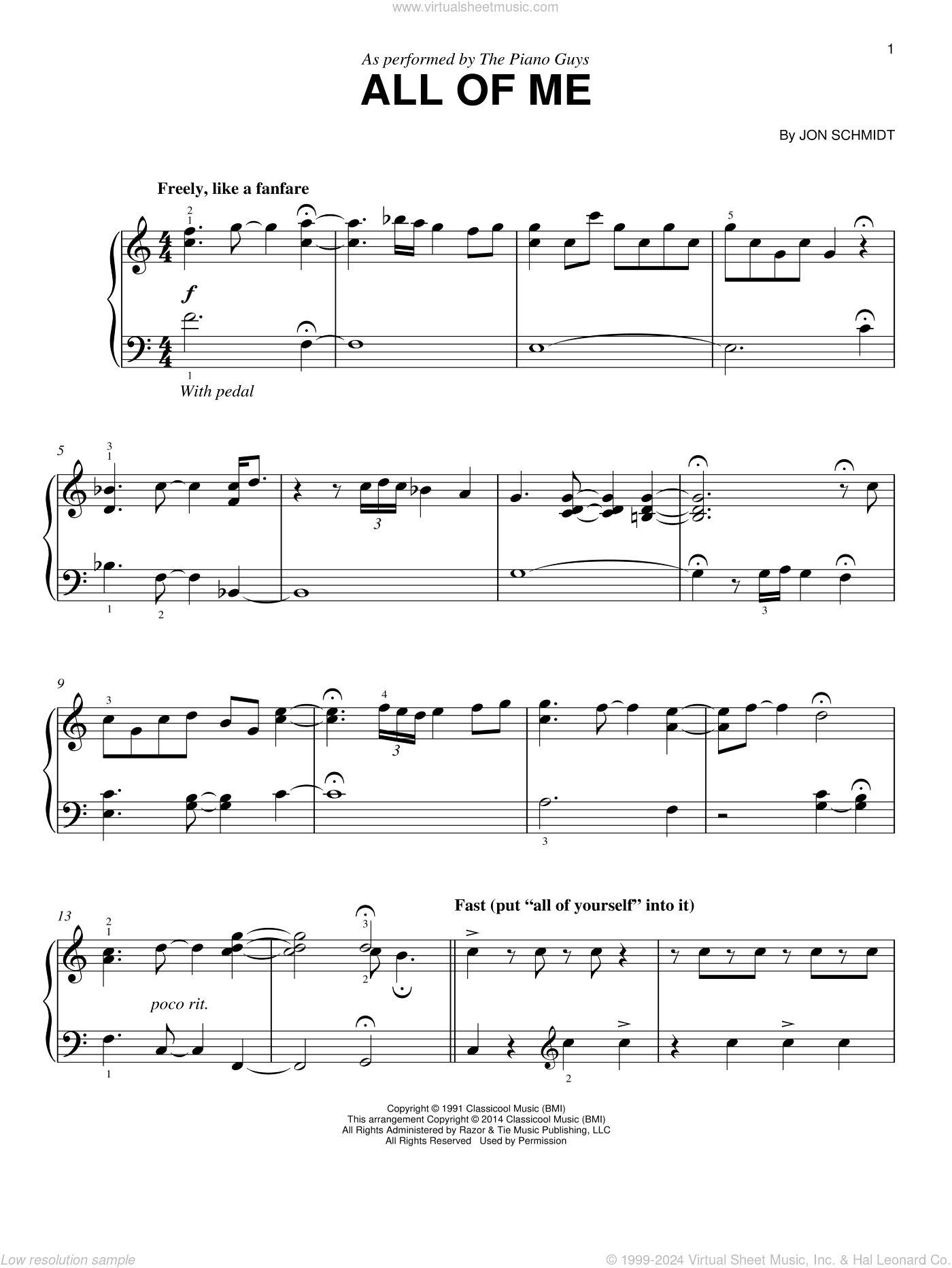 All Of Me, (easy)