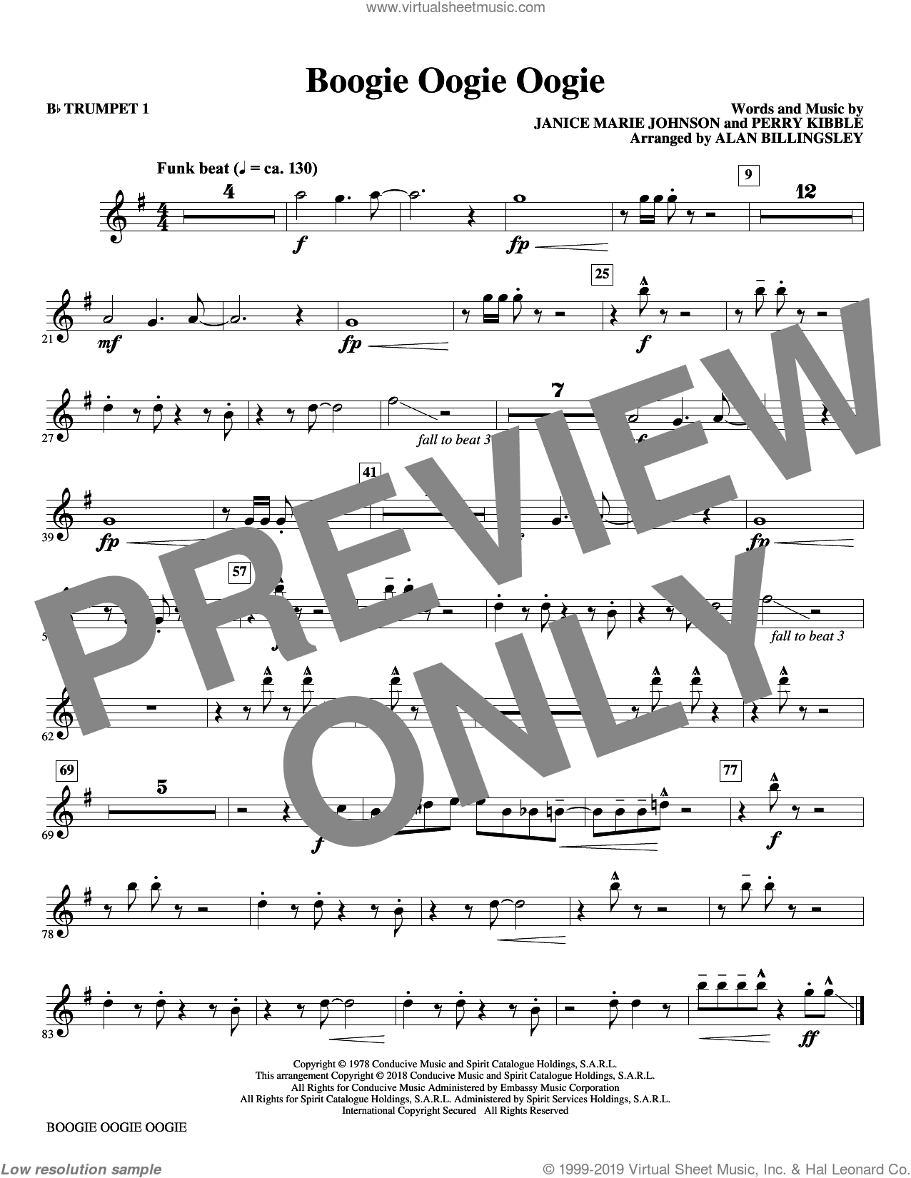Boogie Oogie Oogie (arr. Alan Billingsley)