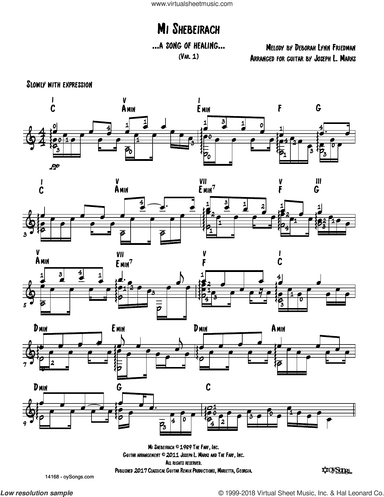 Mi Shebeirach Var 1 (arr. Joe Marks)