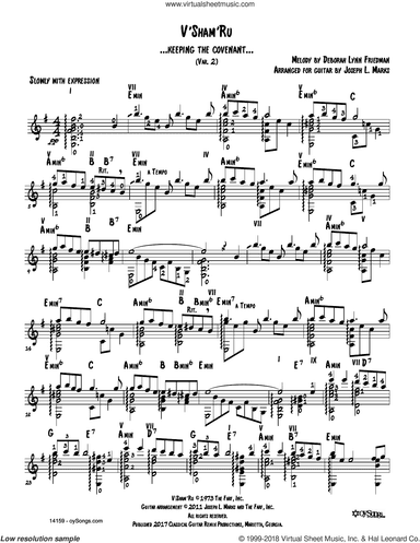 V'shamru Var 2 (arr. Joe Marks)