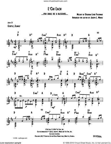 L'chi Lach (arr. Joe Marks)